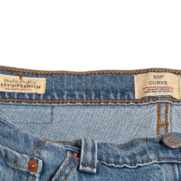 Levi’s 501 Curve Size 29 Lucid Dream Jeans High Rise Straight NWOT - Picture 11 of 16